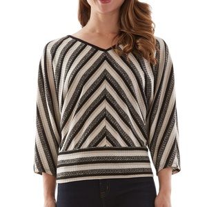 NWT Dolman Sleeve striped top
